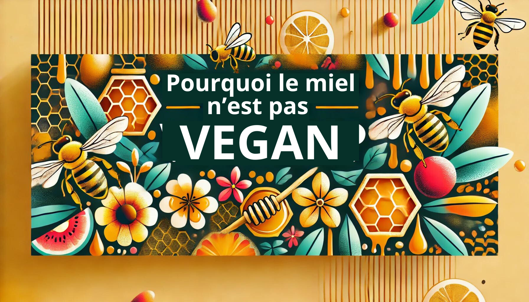 Pourquoi le miel n&rsquo;est pas vegan ?
